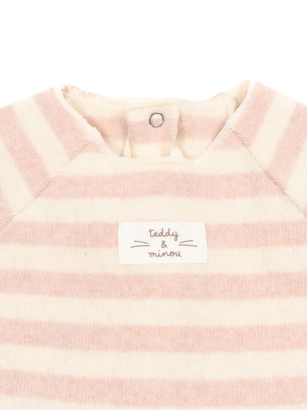 TEDDY & MINOU Gestreepte jurk Roze