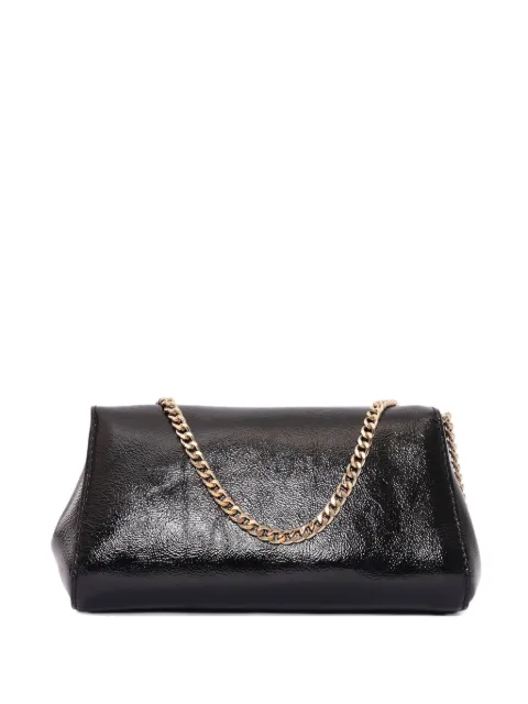 Orciani Gossip logo leather clutch bag
