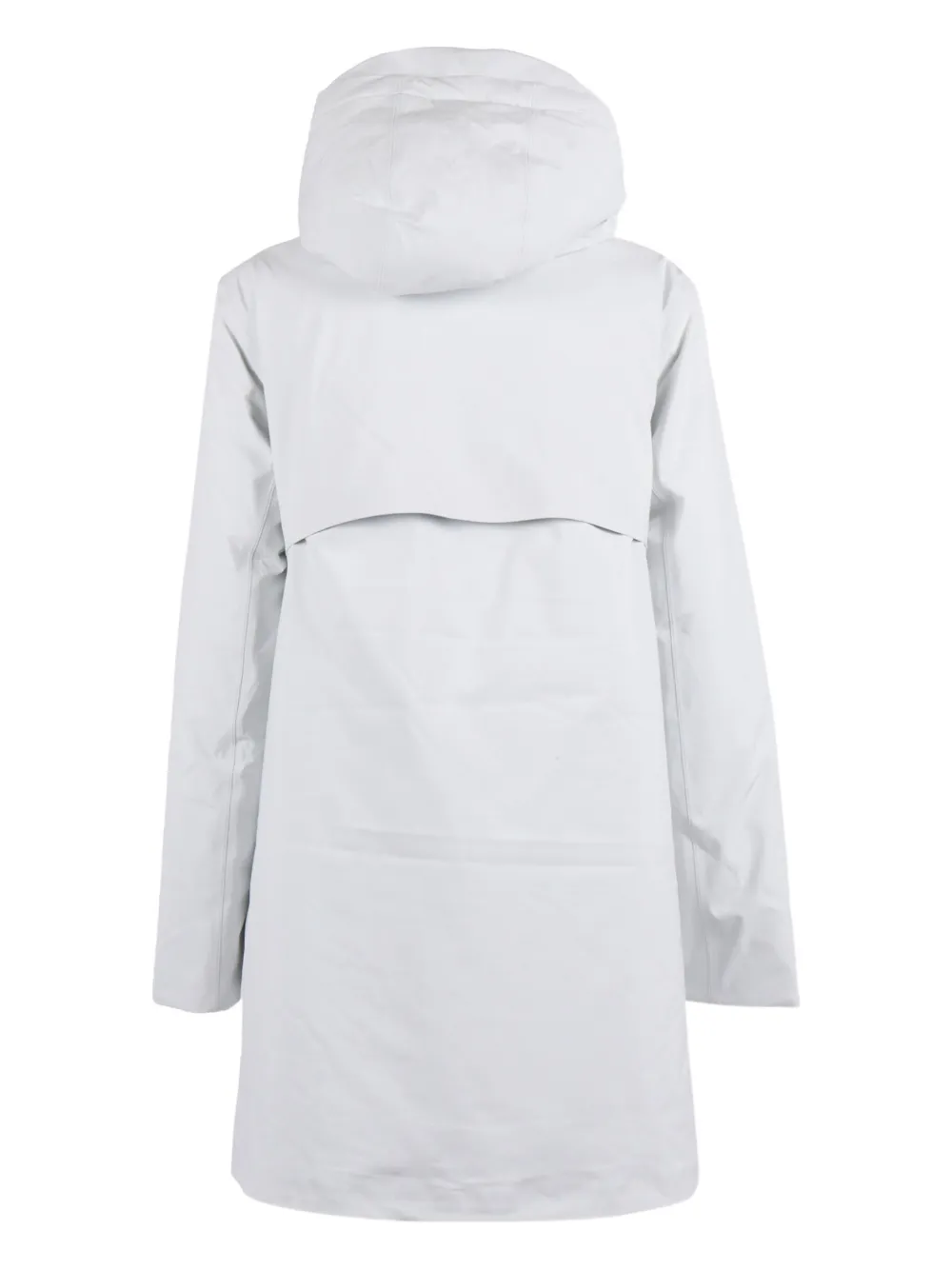 K-way Hooded Padded Jacket In Gray