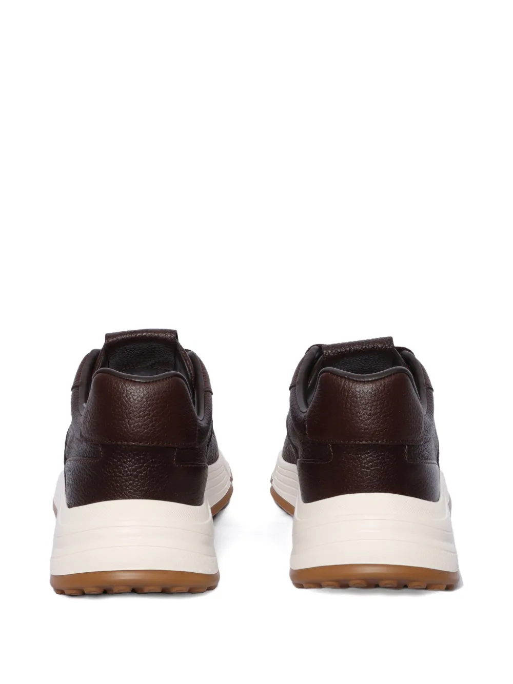 Hogan leather trainers Brown