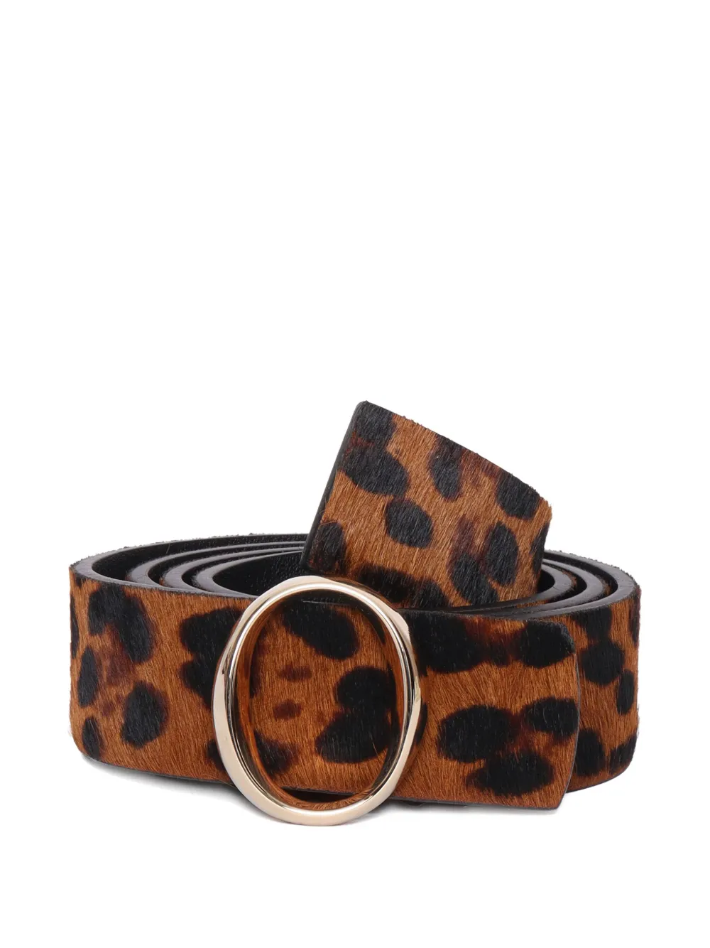 Orciani Leopard-print Belt In Brown