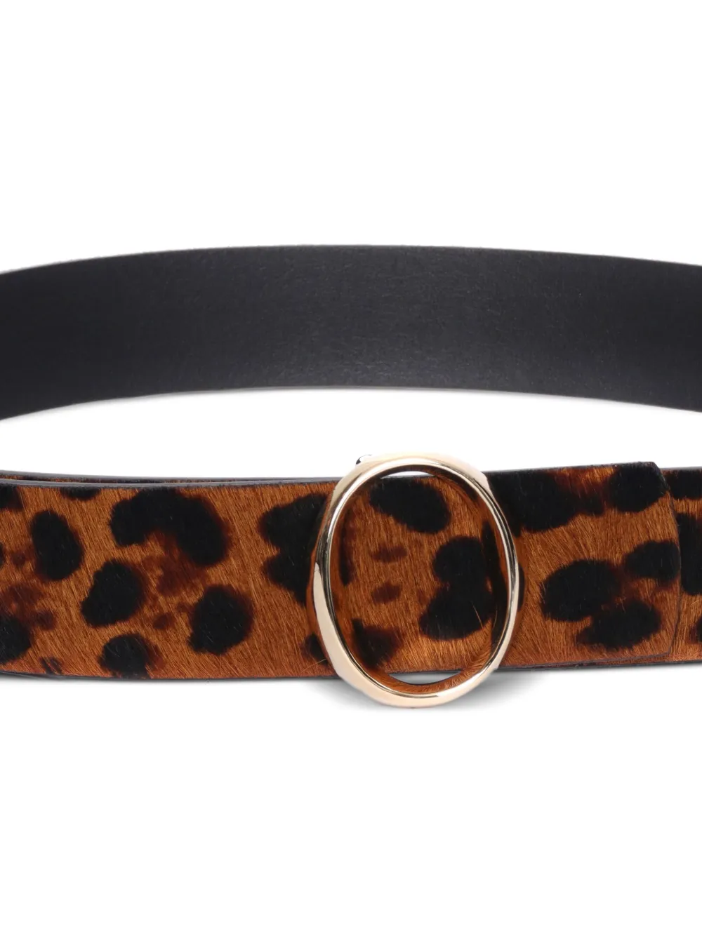 Orciani Riem met luipaardprint Bruin