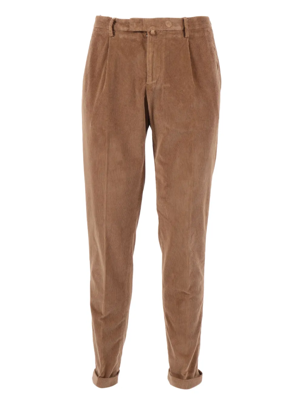 Briglia 1949 corduroy cuffed trousers | Brown | Image 1