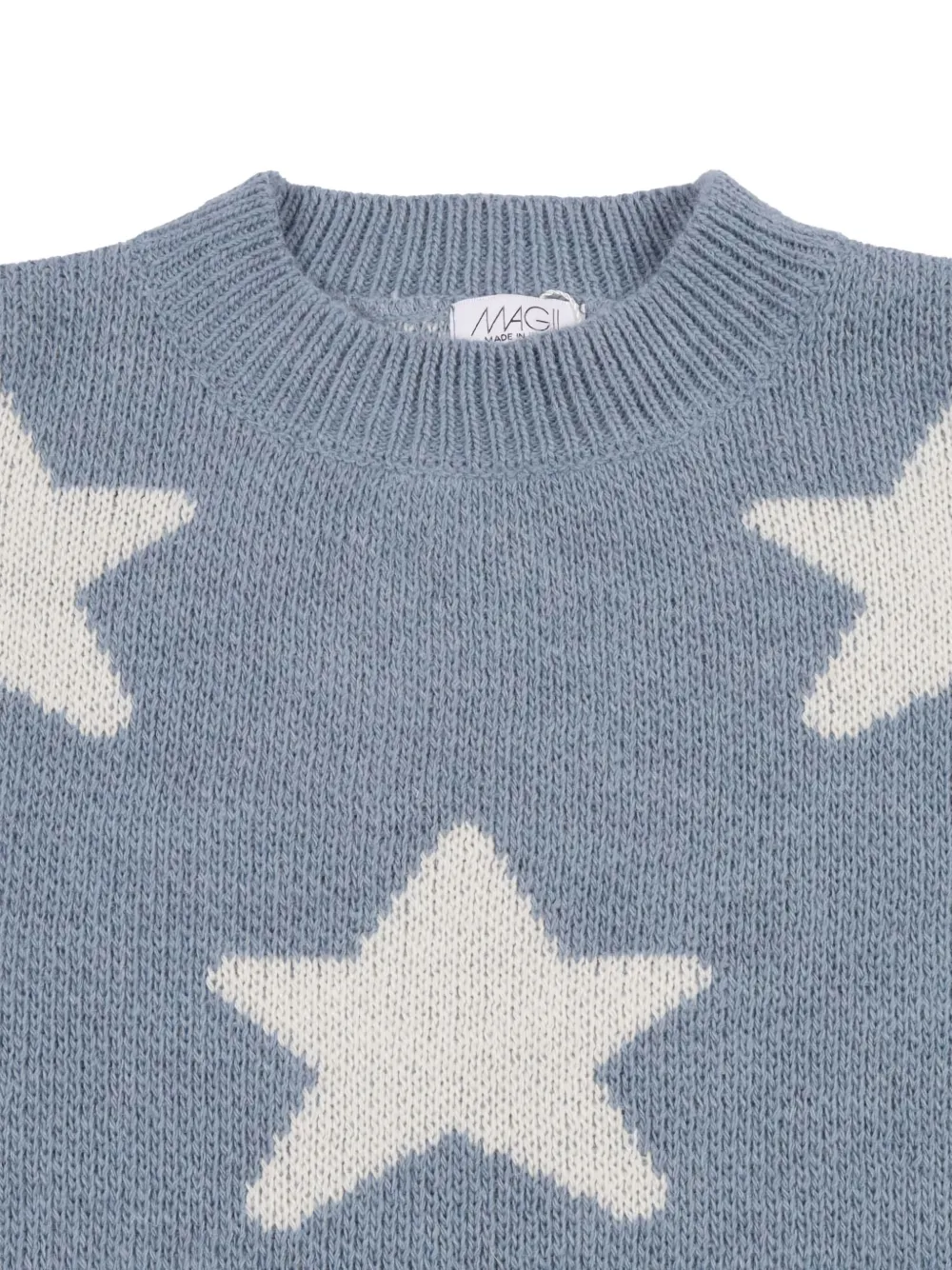 Magil Star-jacquard Sweater In Blue