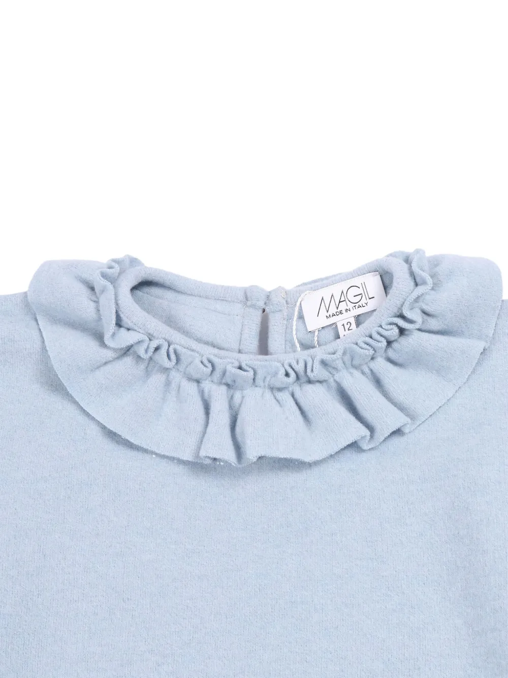 MAGIL Trui met ruchekraag en lange mouwen Blauw