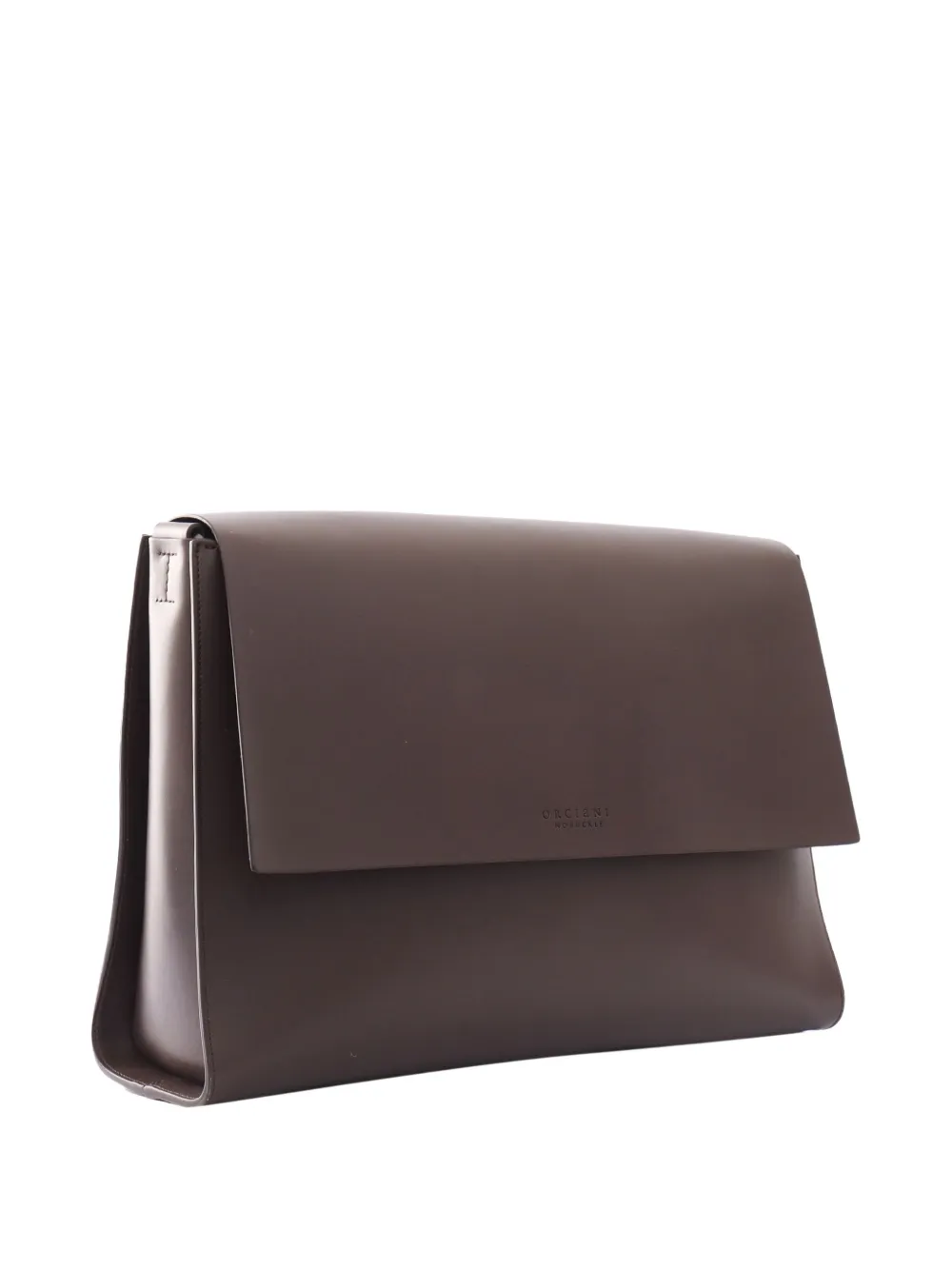 Orciani Alba leren messengertas Bruin