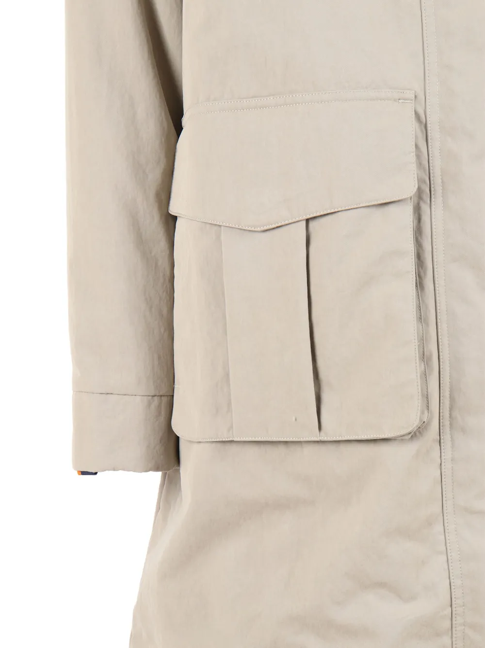 K-way Hooded Down Jacket In Neutral