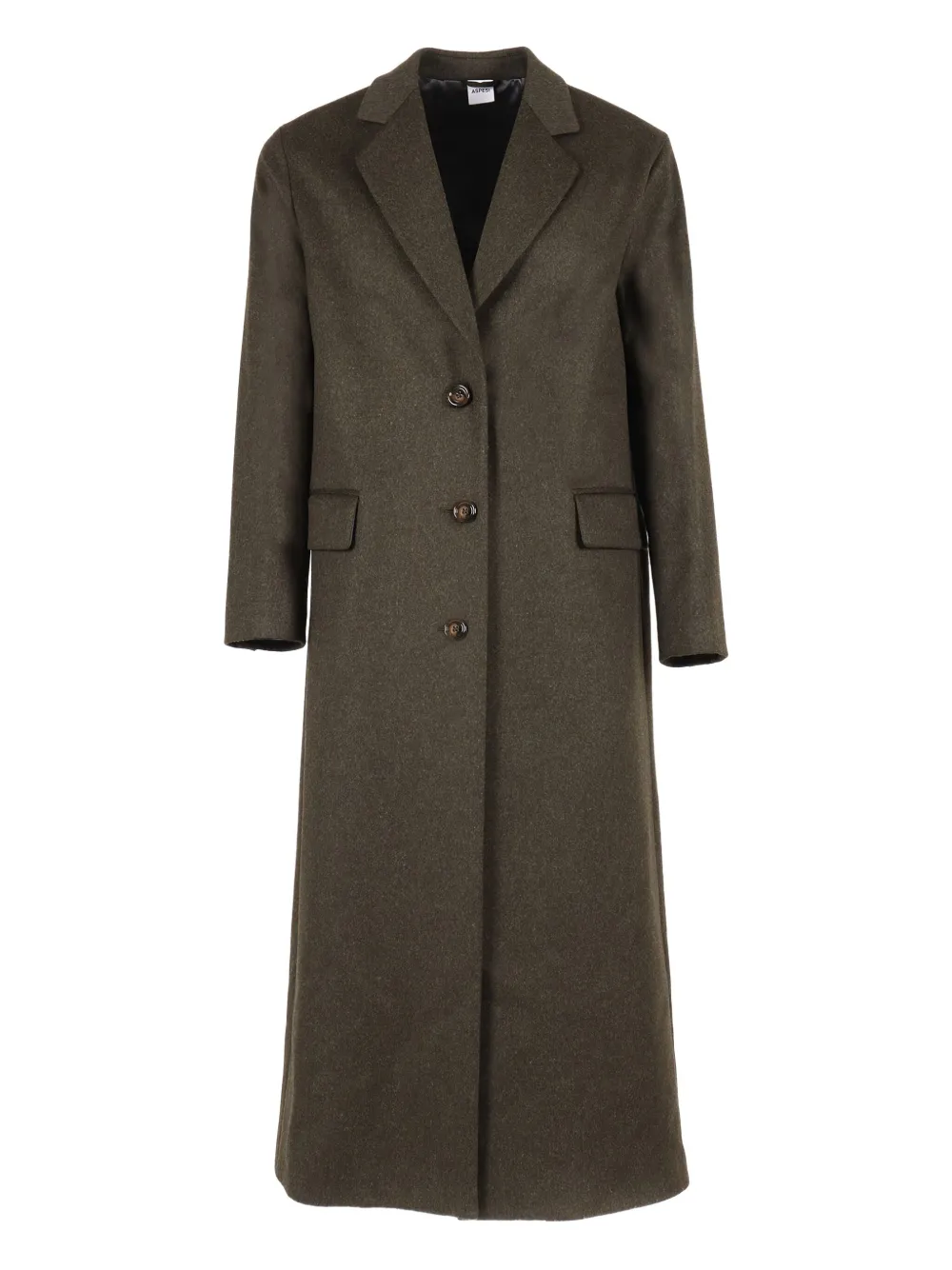 Aspesi Three-button Wool Coat In Gray