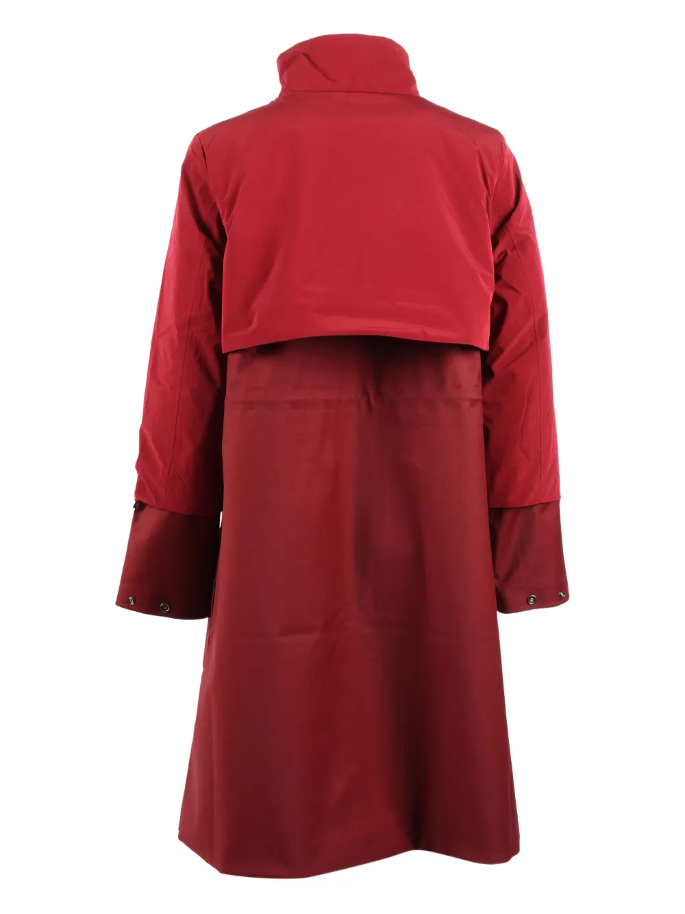 K-way Ella High-collar Coat In Red