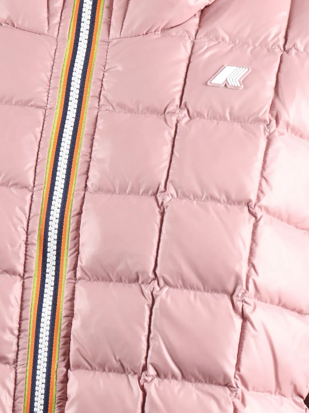 K-way Sophie Hooded Reversible Parka In Pink