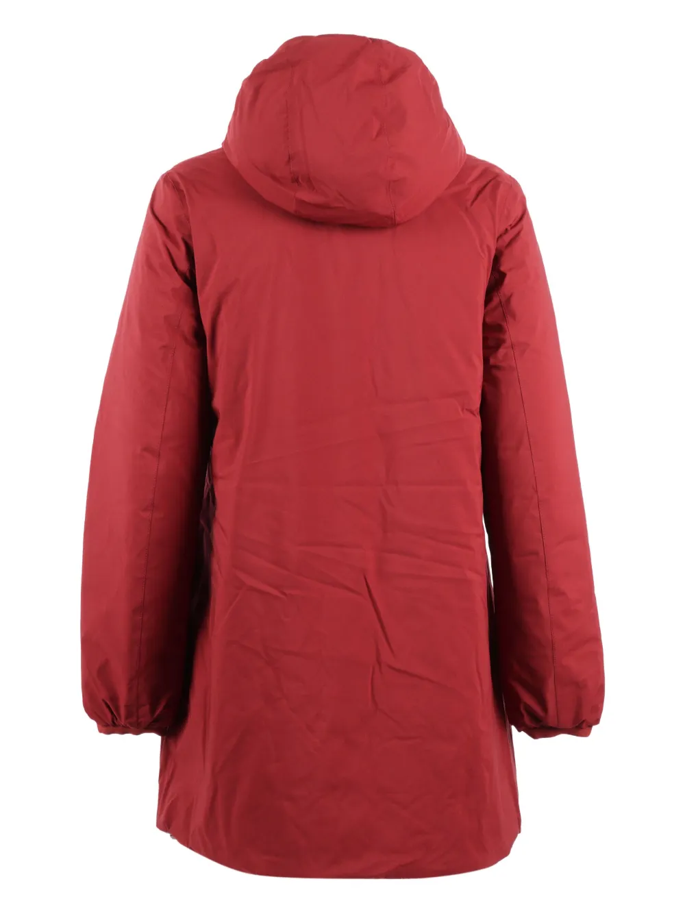 K-way Sophie Hooded Reversible Parka In Pink
