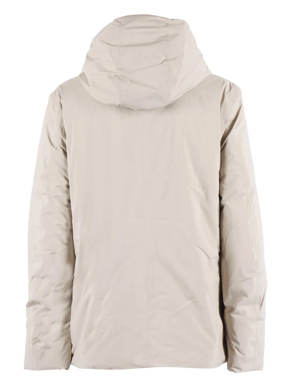 K-way Hooded Padded Jacket In Neutral
