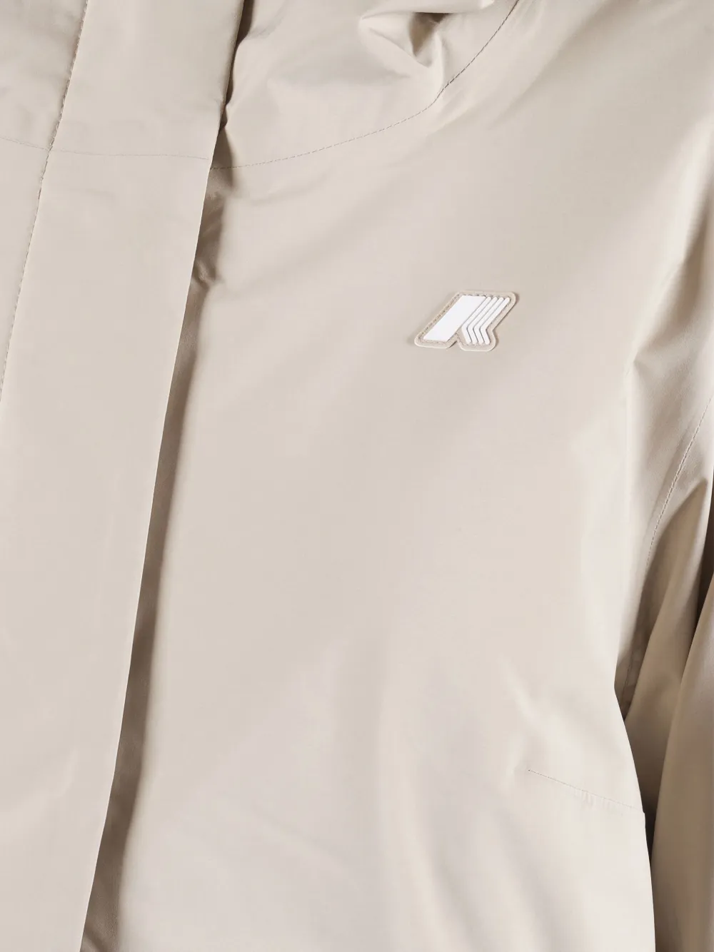 K-way Hooded Padded Jacket In Neutral
