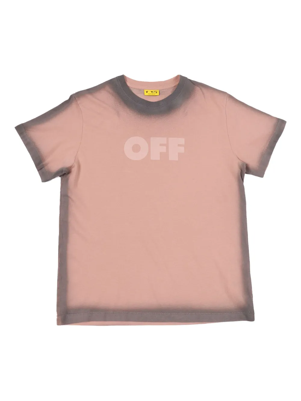 Off-White Kids playera en spray con diseño teñido | rosado | Image 1