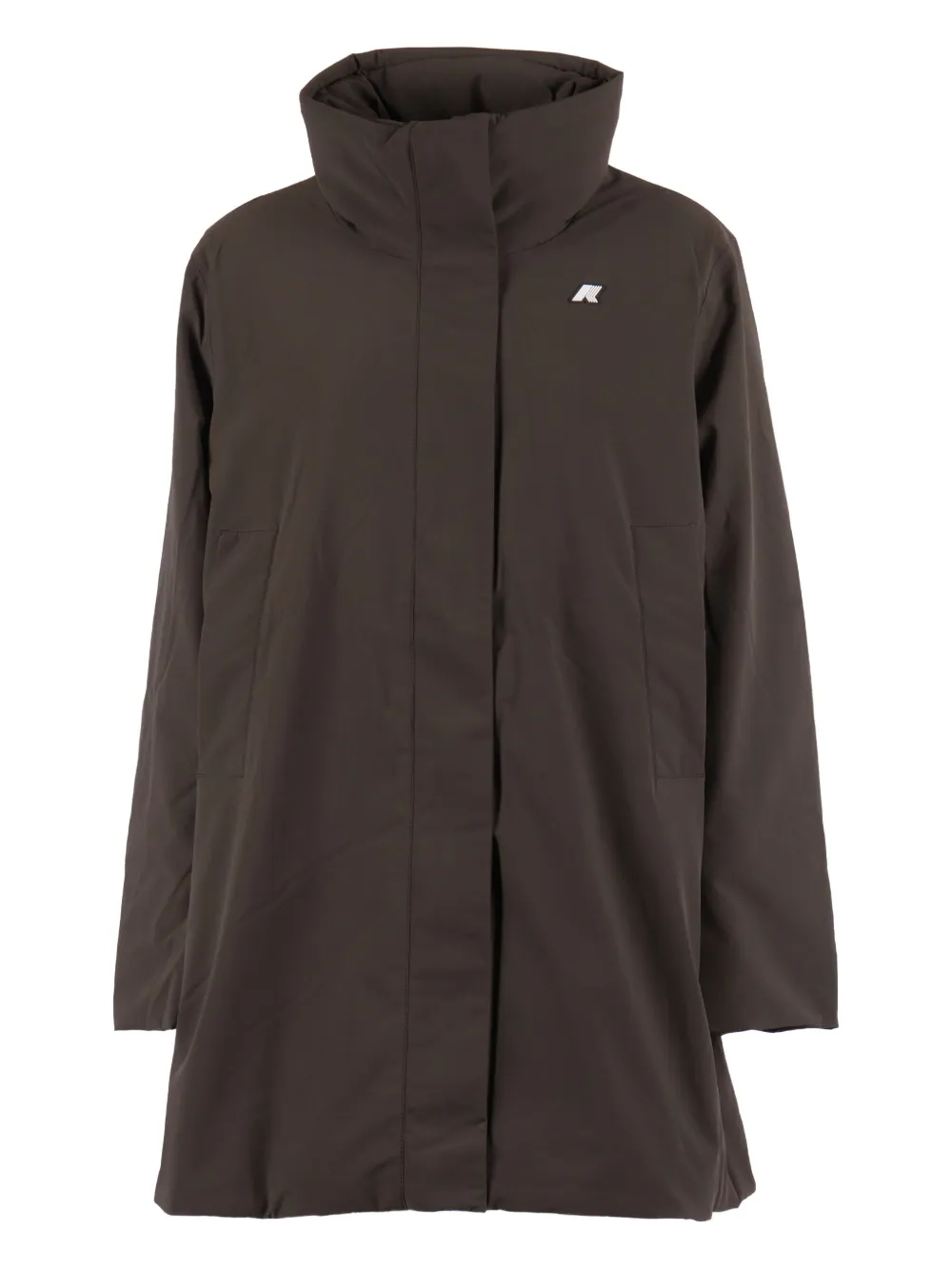 K-Way high-neck padded jacket | Brown | Image 1