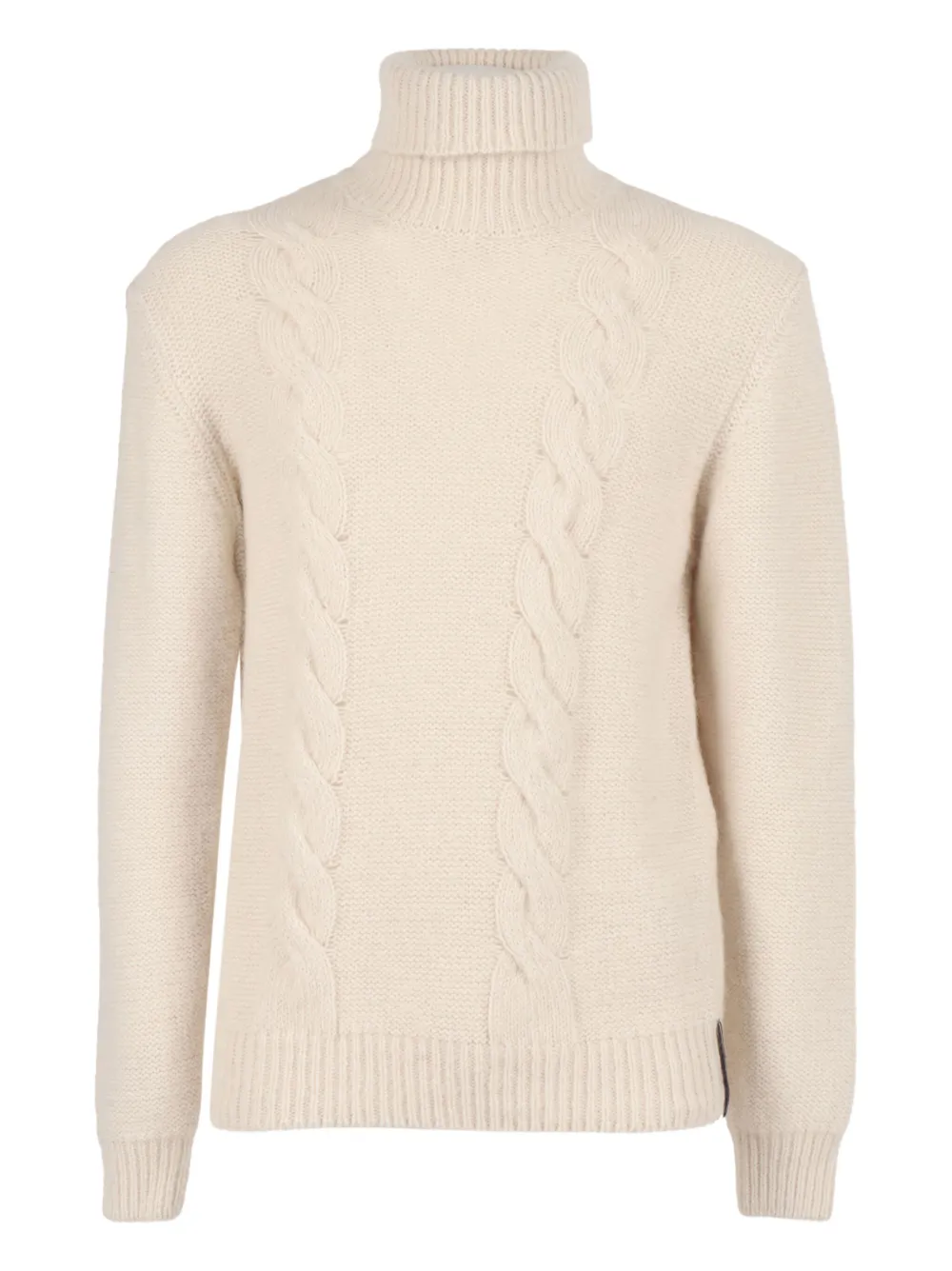 K-Way cable-knit turtleneck sweater | Neutrals | Image 1