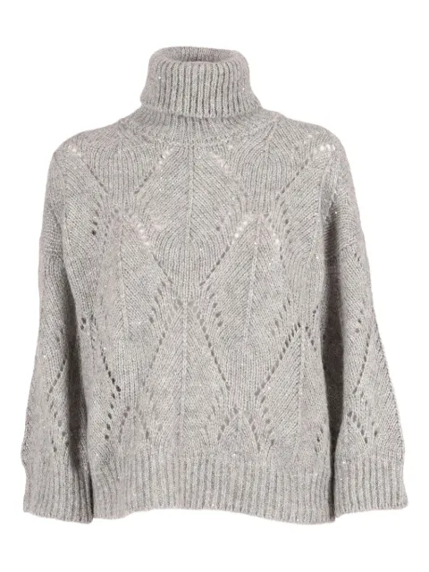 Peserico pointelle-knit jumper