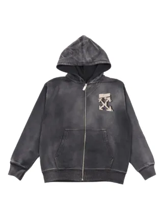 Off-White Kids グラフィティ パーカー | グレー | FARFETCH JP