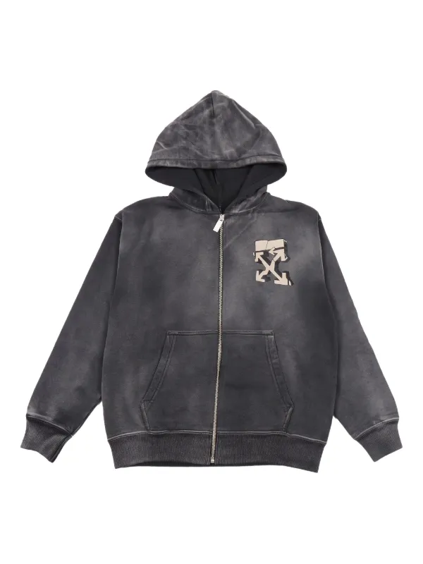 Off-White Kids グラフィティ パーカー | グレー | FARFETCH JP