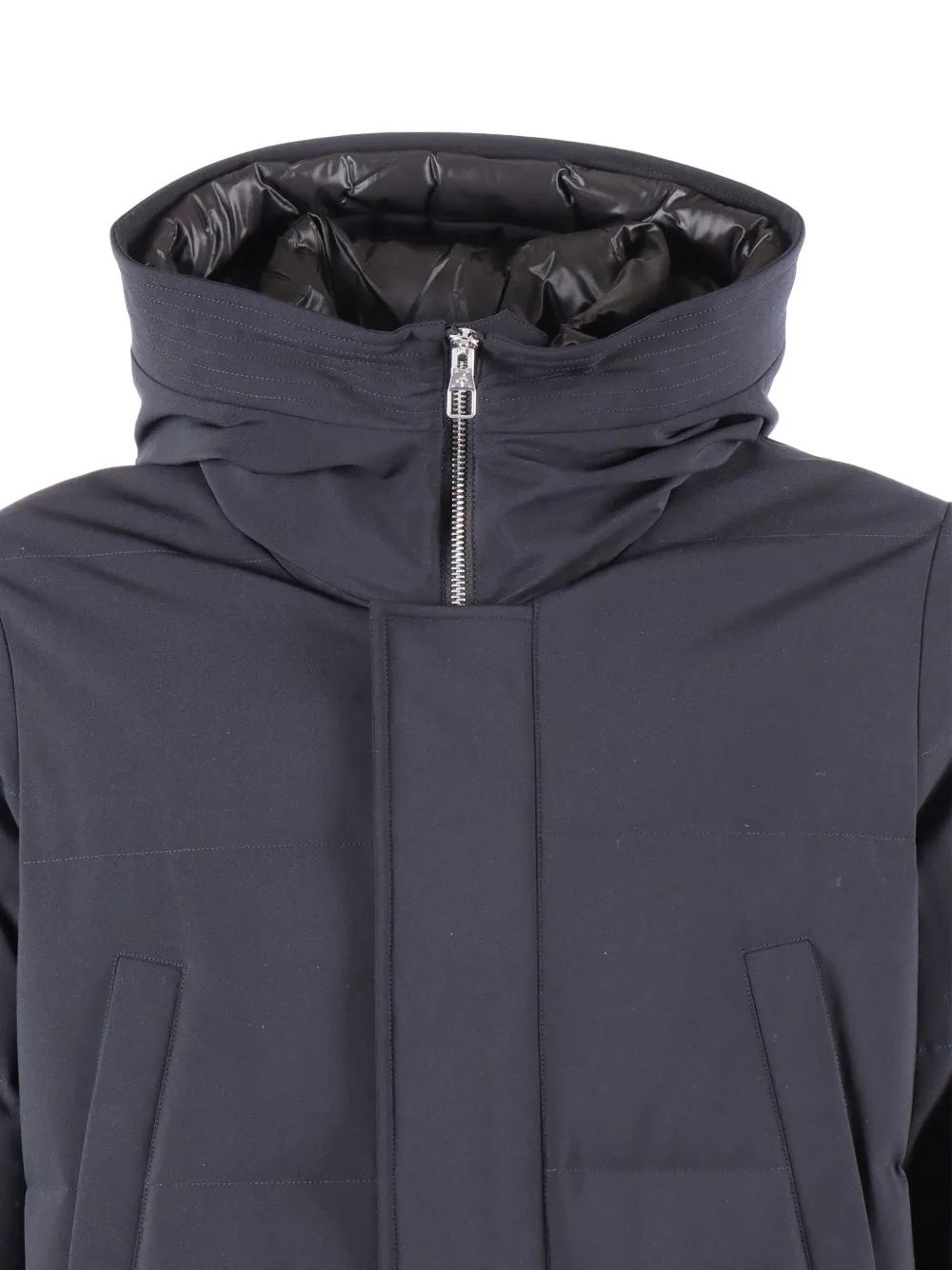 Montecore Hooded Padded Coat In Black