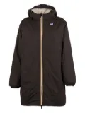 K-Way zip-fastening hooded jacket - Brown