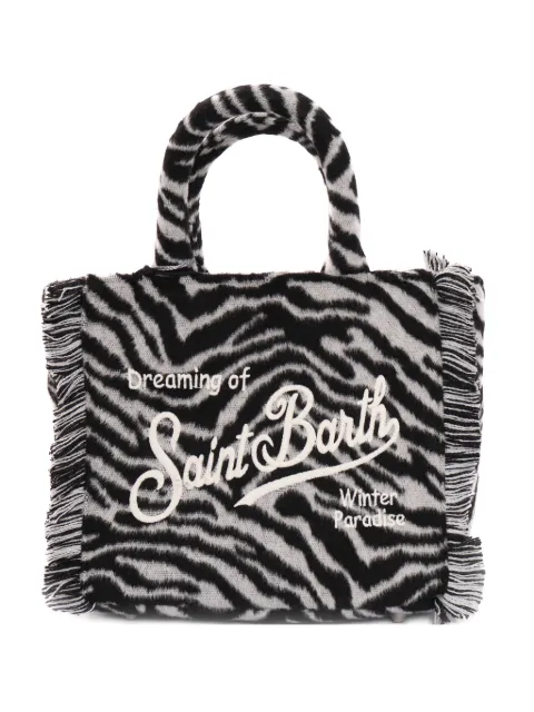 MC2 Saint Barth Kids zebra felt mini tote bag