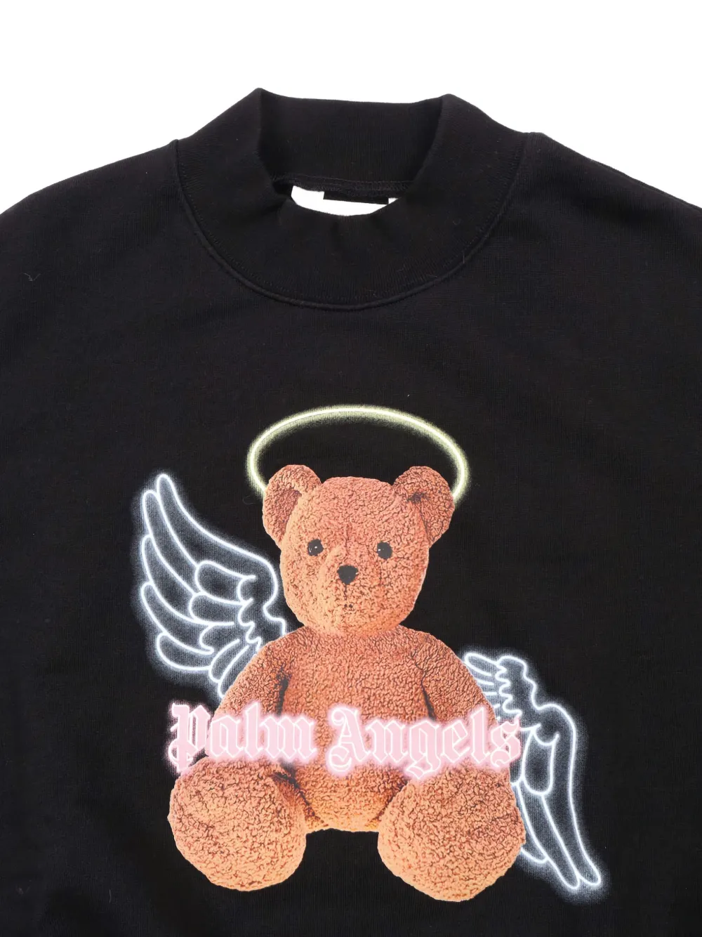 Palm Angels Kids Bear Angel sweater met ronde hals Zwart