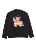 Palm Angels Kids Bear Angel crew-neck sweatshirt - Black