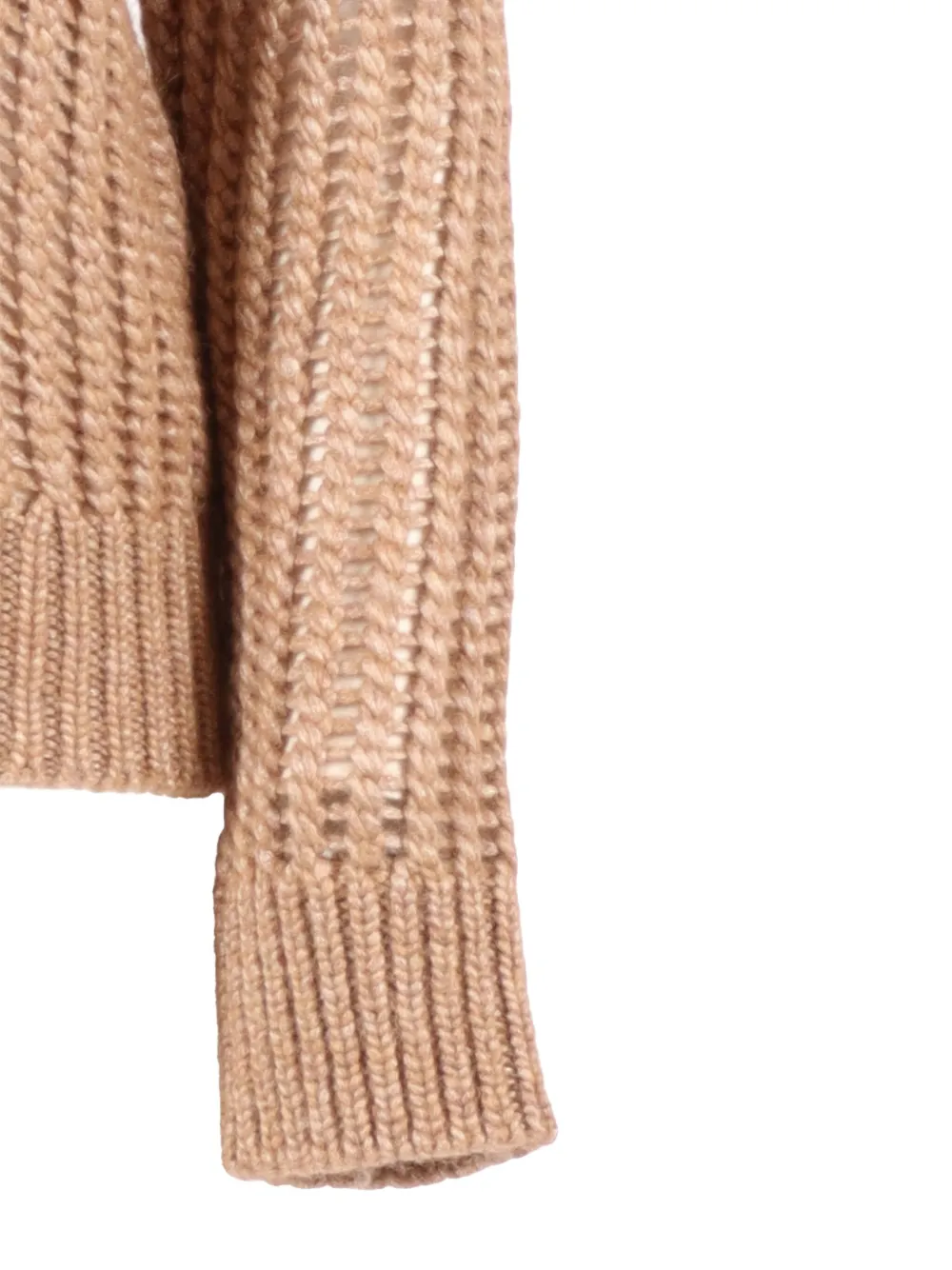 Peserico Geribbelde sweater Beige