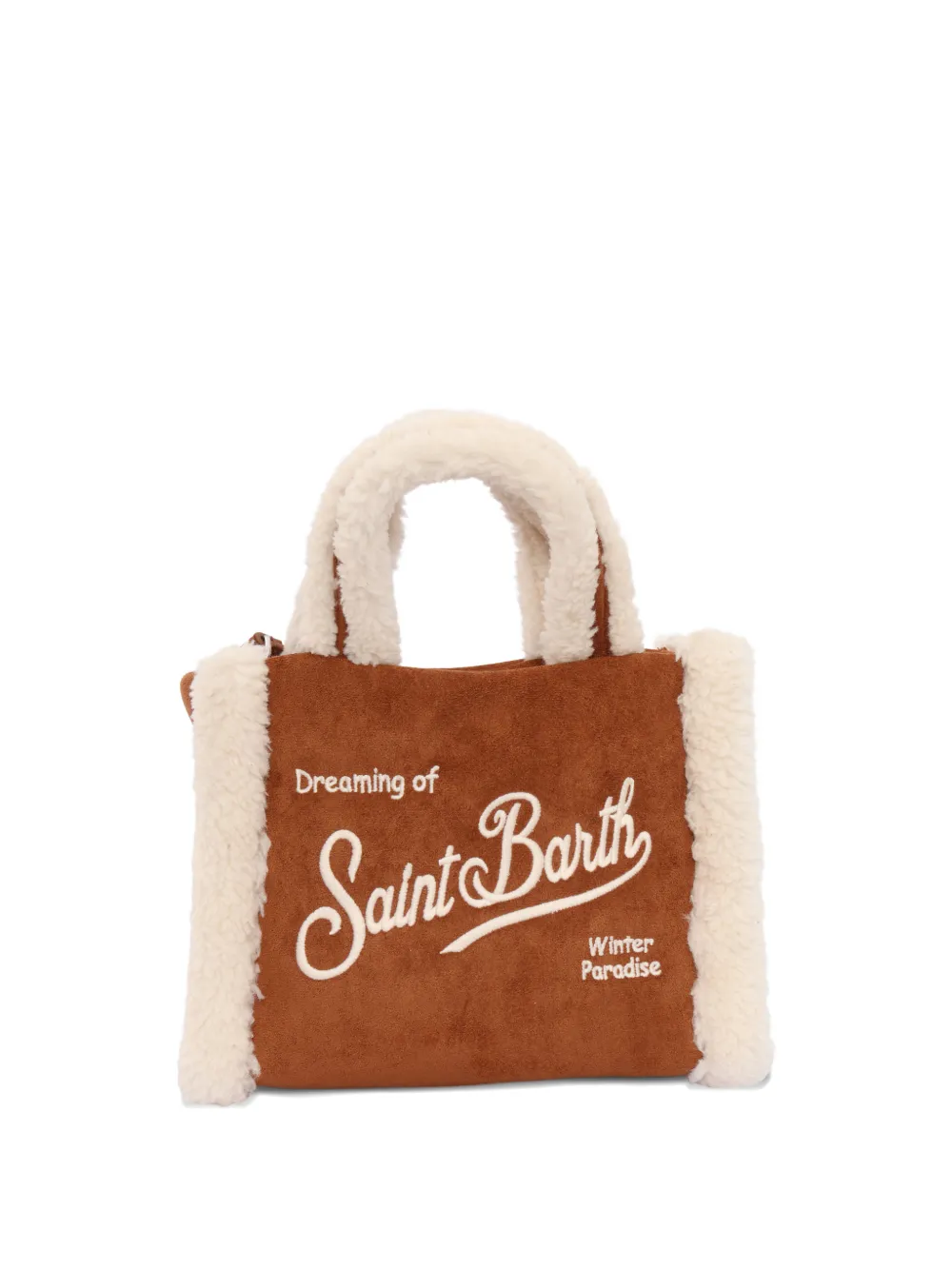 MC2 Saint Barth Kids mini Vanity shearling tote bag Bruin