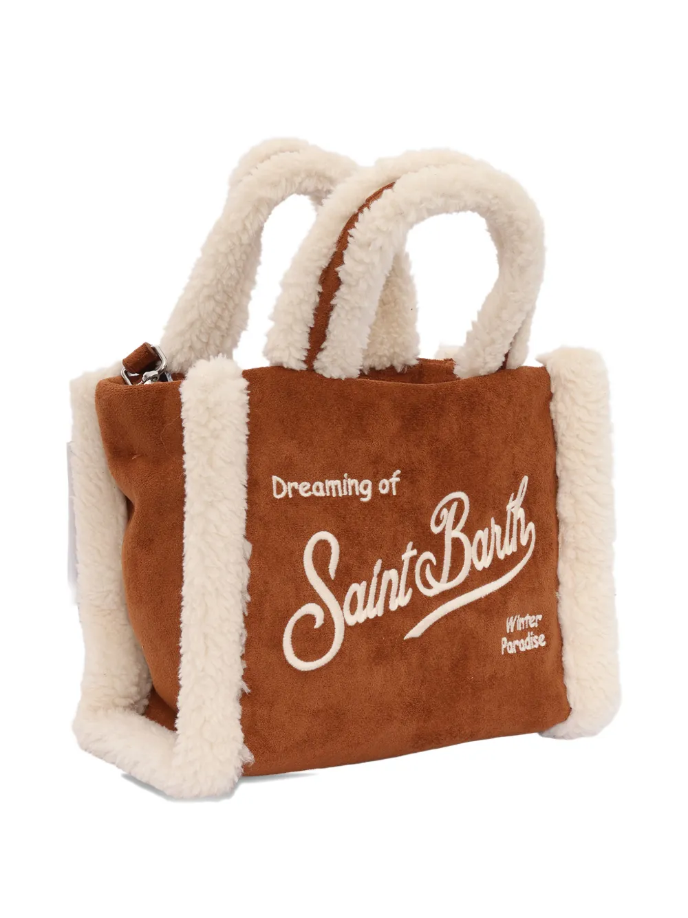 MC2 Saint Barth Kids mini Vanity shearling tote bag Bruin