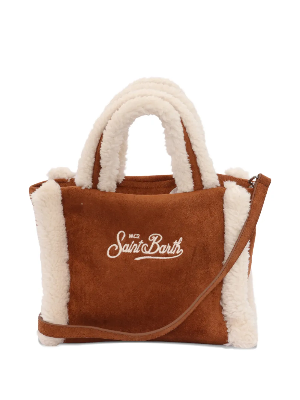 MC2 Saint Barth Kids mini Vanity shearling tote bag - Bruin