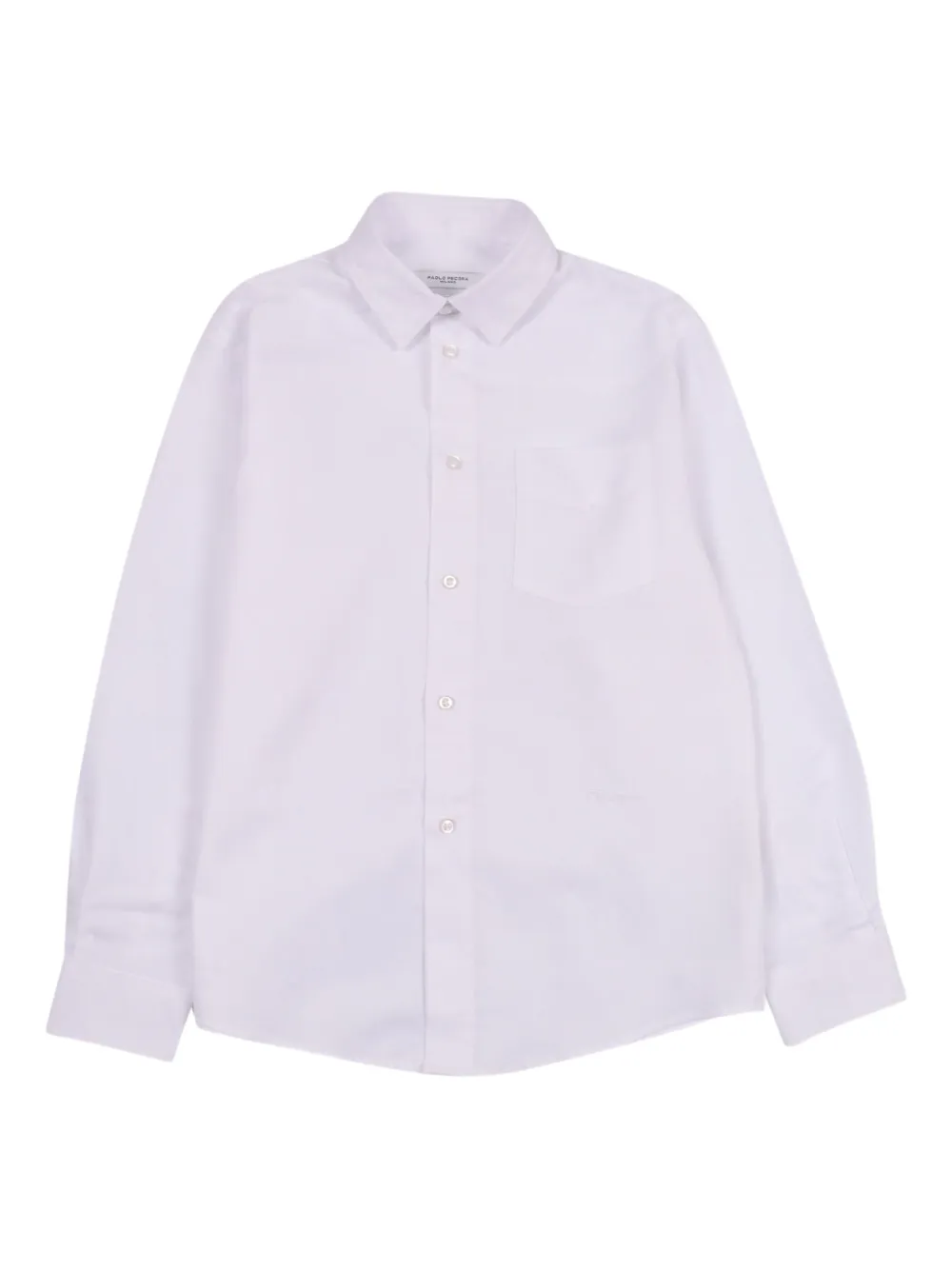 Paolo Pecora Kids long-sleeve button-front shirt | White | Image 1