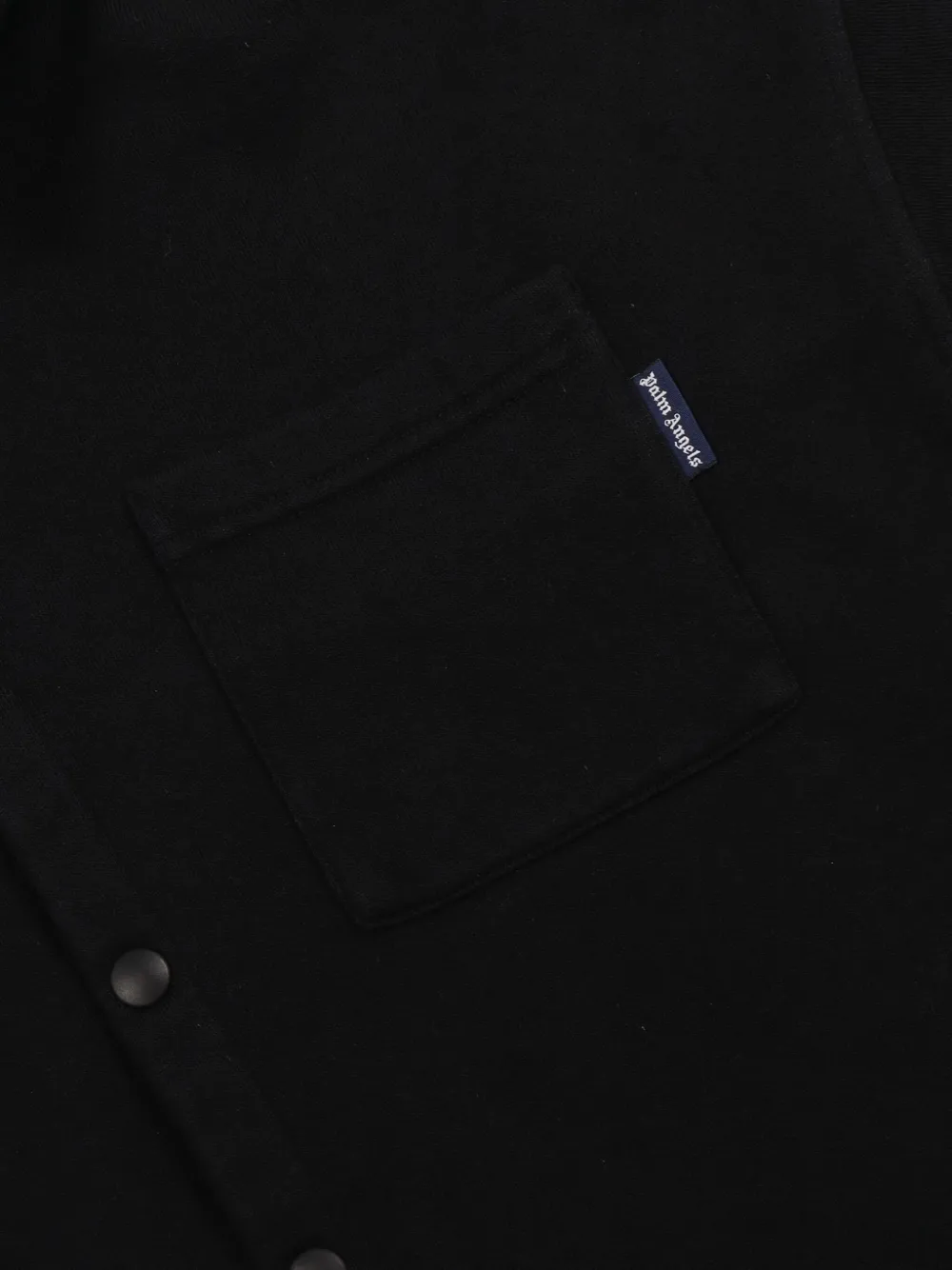 Palm Angels Hooded Shirt In Black