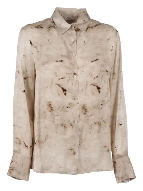 Peserico blusa con estampado abstracto