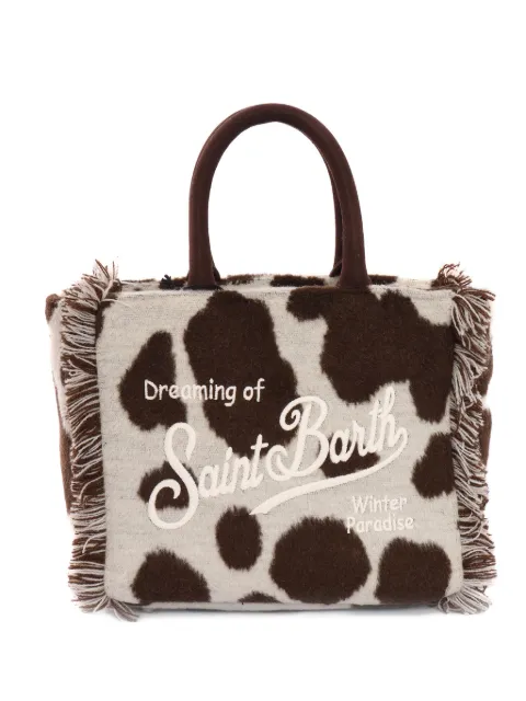 MC2 Saint Barth Kids felt cow vanity mini bag