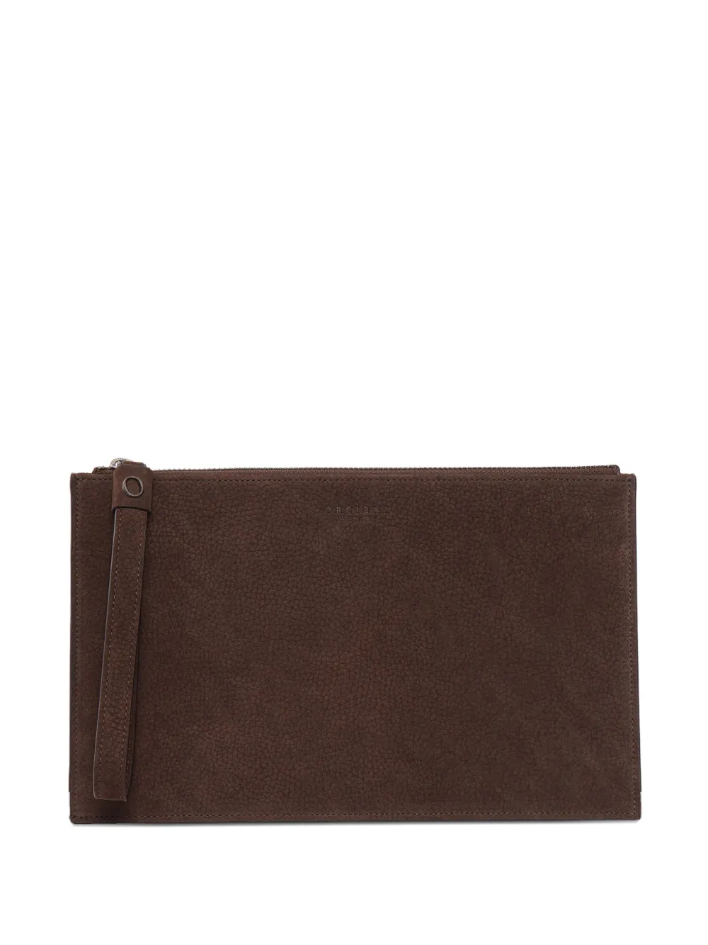 Orciani logo-stamp wallet | Brown | Image 1