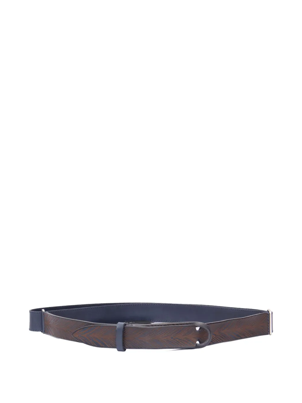 Orciani patterned belt | Blue | Image 1