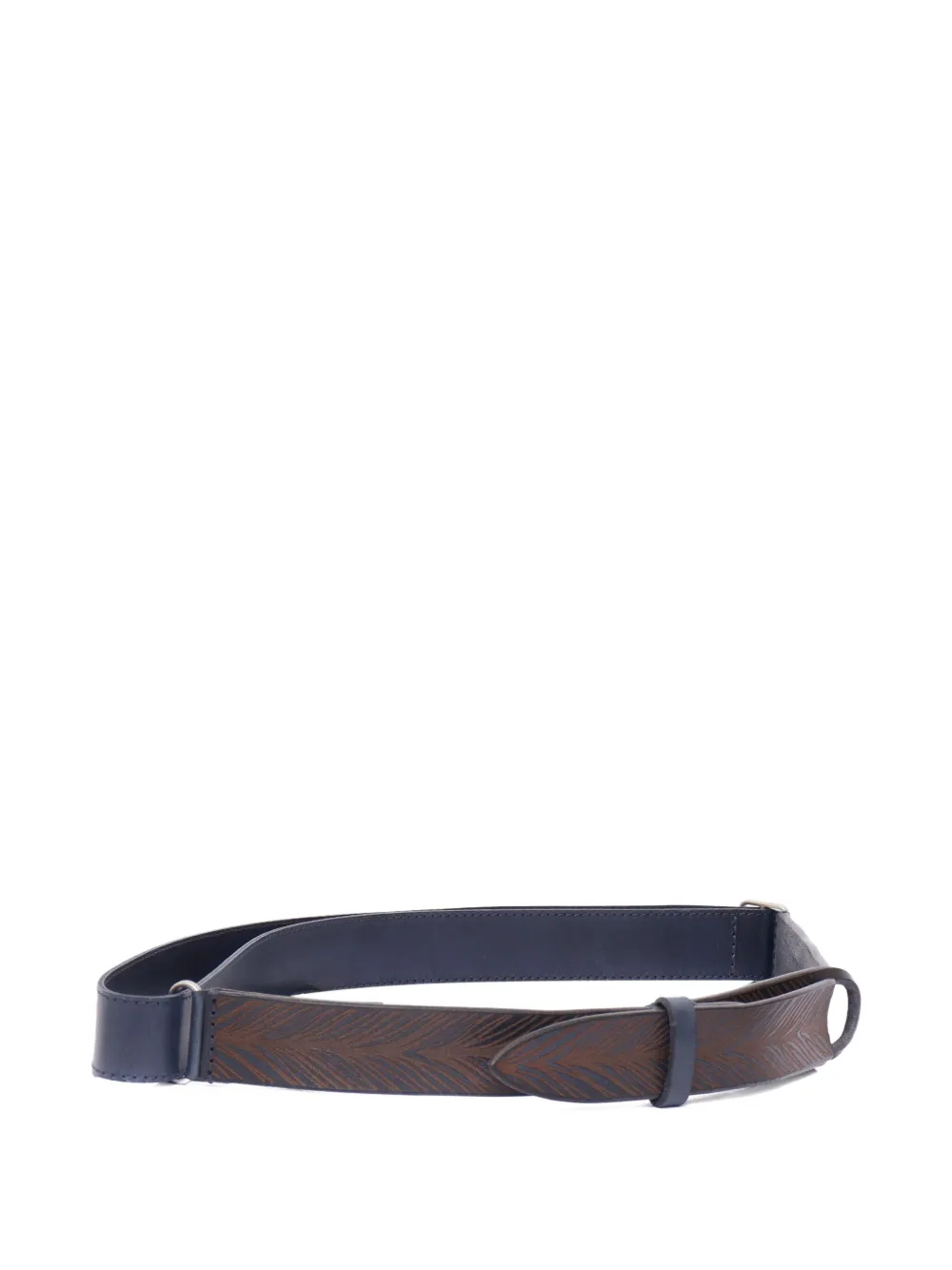 Orciani patterned belt - Blauw
