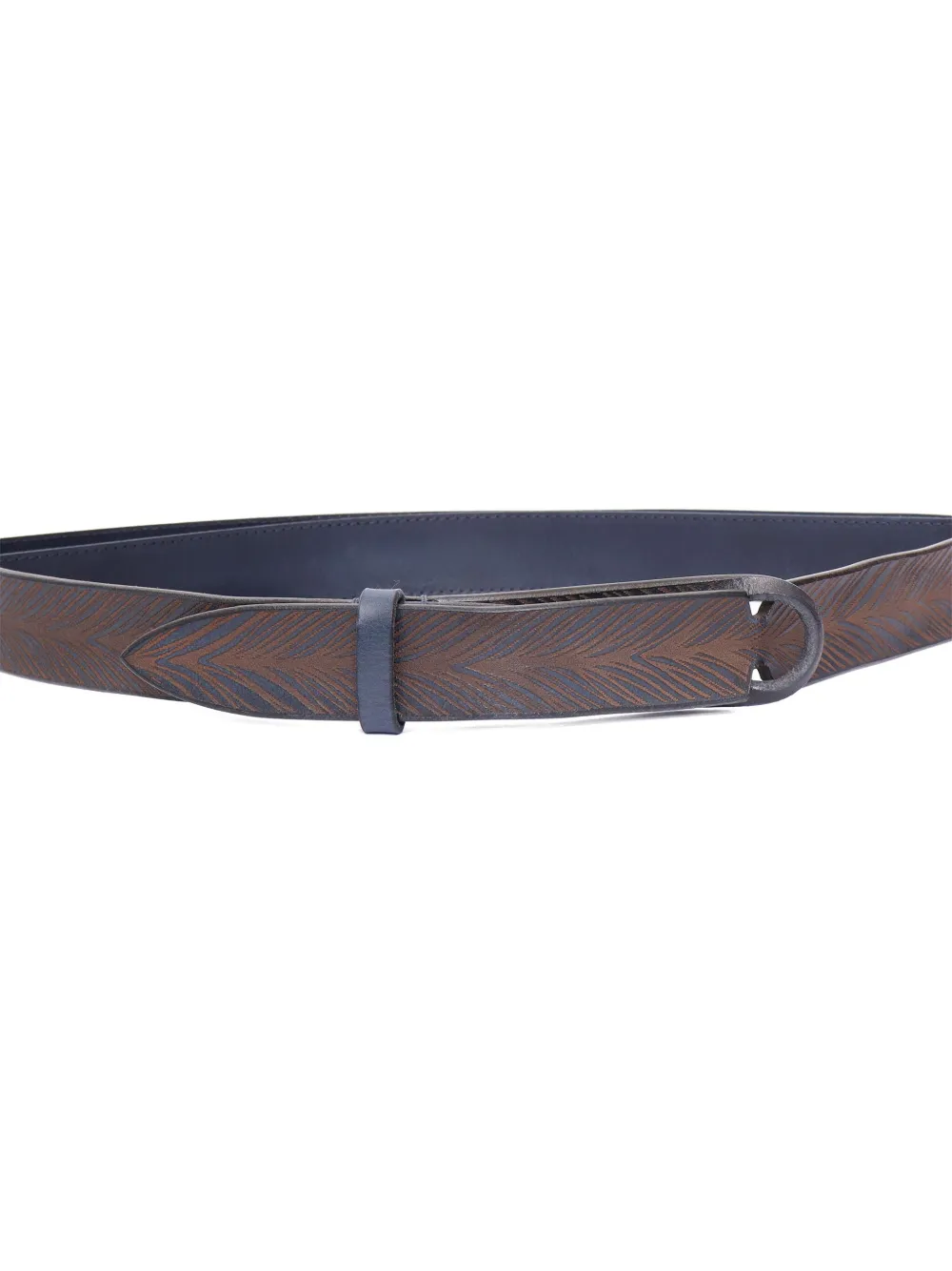 Orciani Riem met patroon Blauw