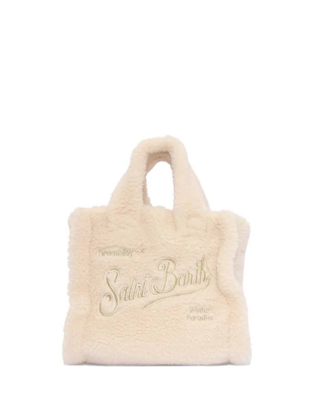 MC2 Saint Barth Kids mini Vanity teddy bag - Toni neutri