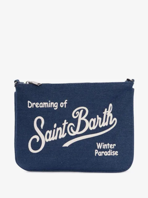MC2 Saint Barth Kids sac à bandoulière en jean à broderies