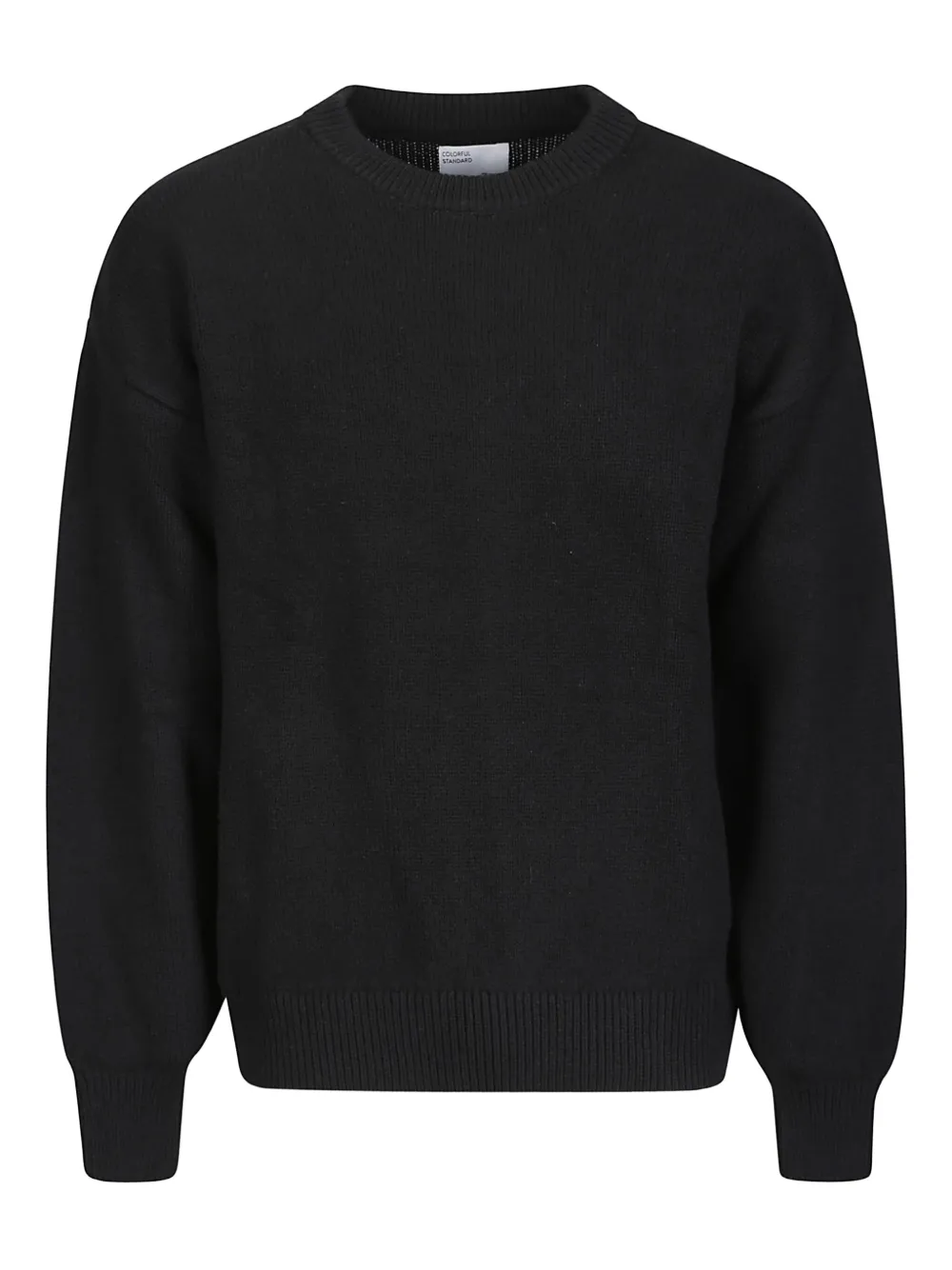 colorful standard merino wool round-neck sweater | Black | Image 1