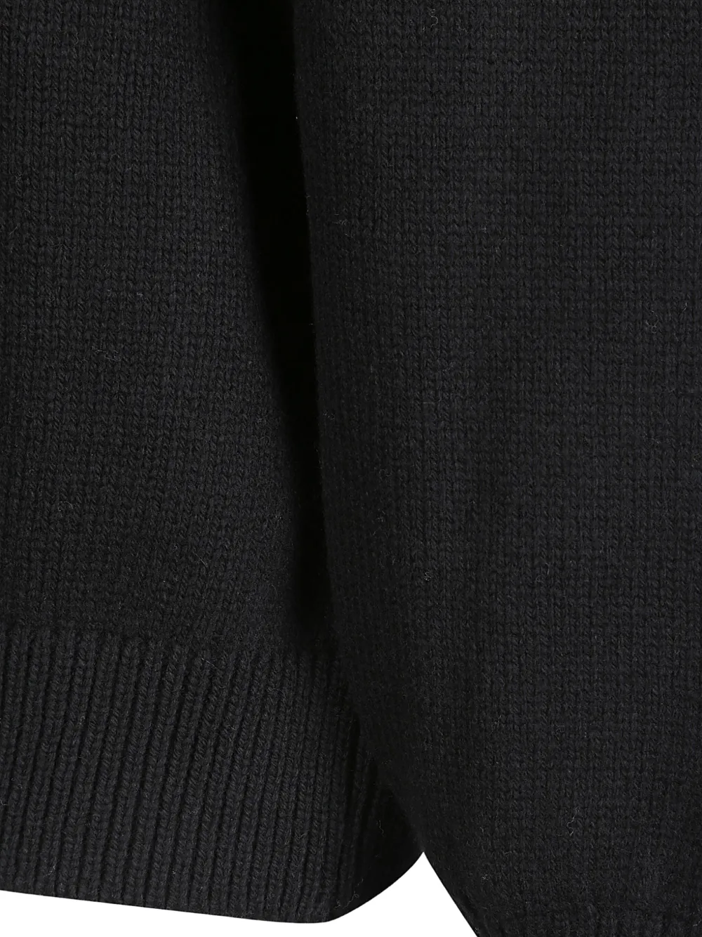 colorful standard Trui van merinowol met ronde hals Zwart