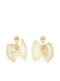 Miu Miu beaded-fan earrings - Gold