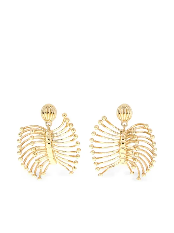Miu Miu Metal Earrings in Gold