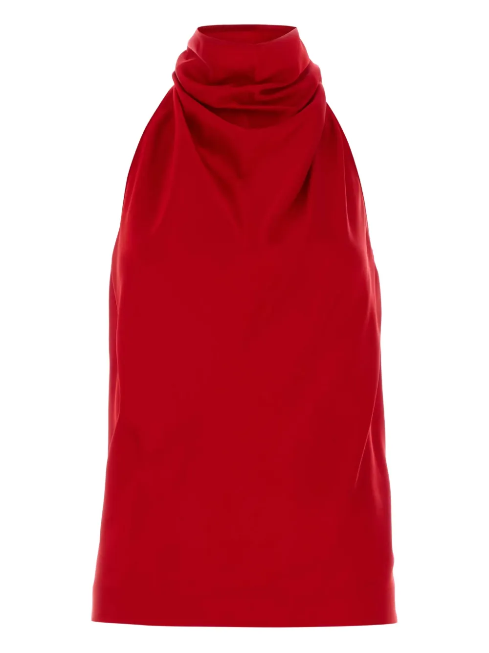 Stella McCartney Top con scollo all'americana - Rosso