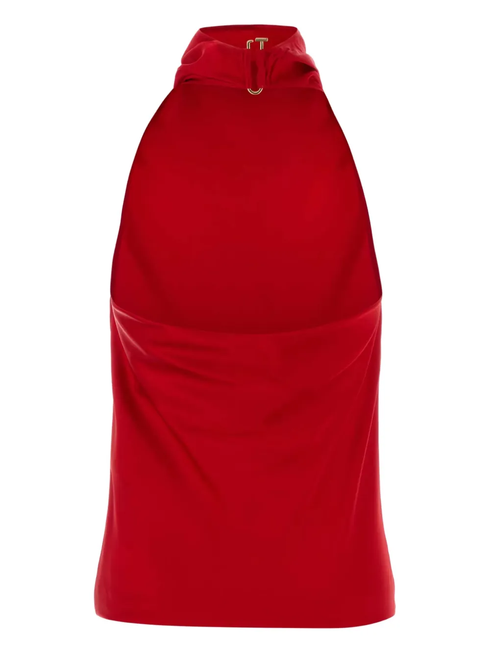 Stella McCartney Satijnen haltertop - Rood
