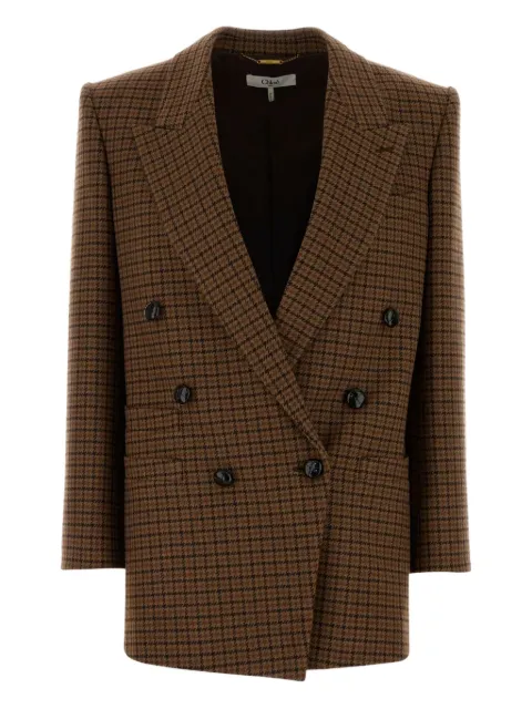 Chloé houndstooth wool blazer