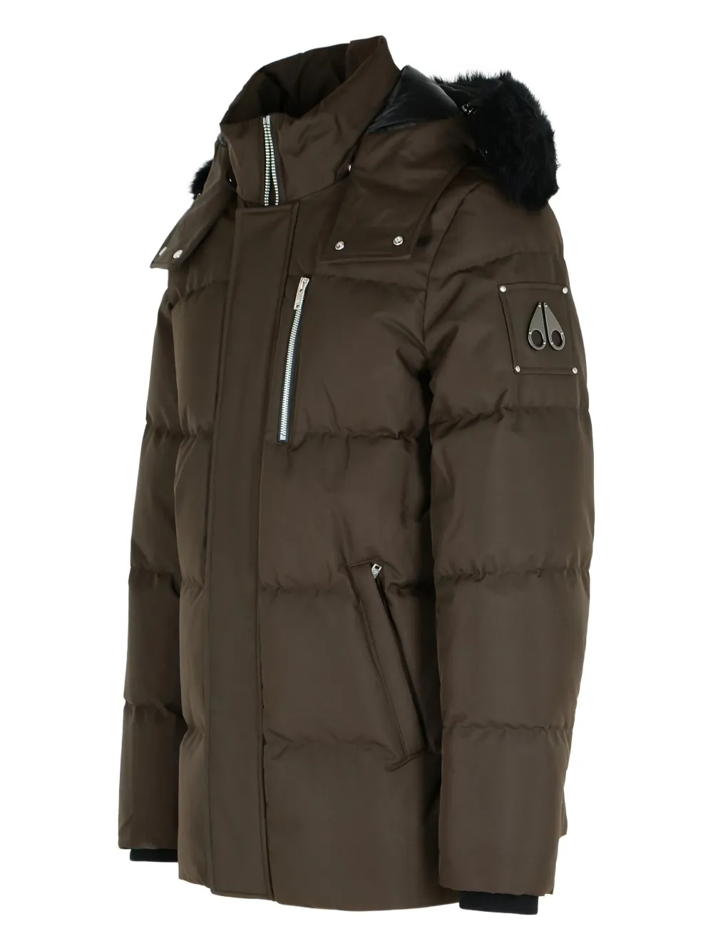 Moose Knuckles Cloud Quilted Coat In Brown